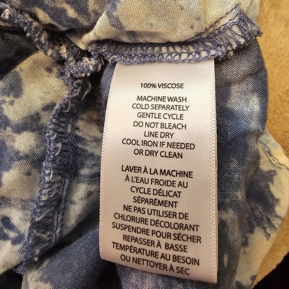 Blue Tie-Dye Women's Top - Picture 6 of 11